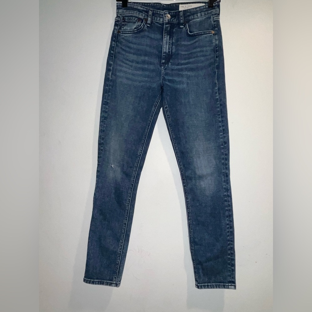 RAG & BONE Nina high rise ankle skinny in Malibu